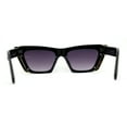 thumbnail image 4 of Womens Rectangular Thick Rim Gothic Cat Eye Plastic Sunglasses Black Smoke, 4 of 4