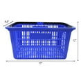 thumbnail image 7 of SSWBasics Blue Plastic Shopping Basket with Handles - Essential Shopping Baskets for Retail Store Use  Durable and Convenient Shopping Baskets for Customers, 7 of 7