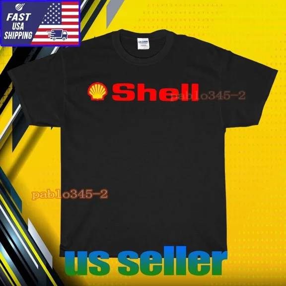 RETRO NEW SHIRT SHELL GAS STATION LOGO T-SHIRT UNISEX FUNNY AMERICAN USA SIZE S-5XL