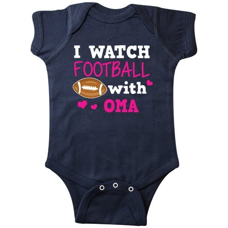 

Inktastic I Watch Football with My Oma Gift Baby Girl Bodysuit