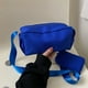 thumbnail image 5 of Nueva bolsa de lona de gran capacidad con forma de almohada, bolsa de ocio para tostadas, pequeña y sencilla, bolso de hombro de moda occidental, azul, 5 of 5