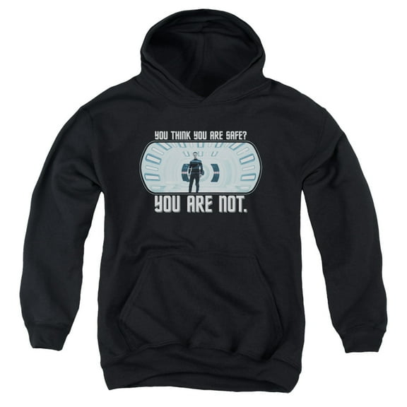 Star Trek - Not Safe - Youth Hooded Sweatshirt - X-Large
