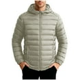 thumbnail image 2 of Mens Lightweight Jackets Sevevn Men's Lightweight Winter Jackets Warm Puffer Jacket Quilted Winter Coat with Hood, 2 of 8