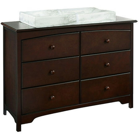 Graco 6-Drawer Double Dresser, Espresso