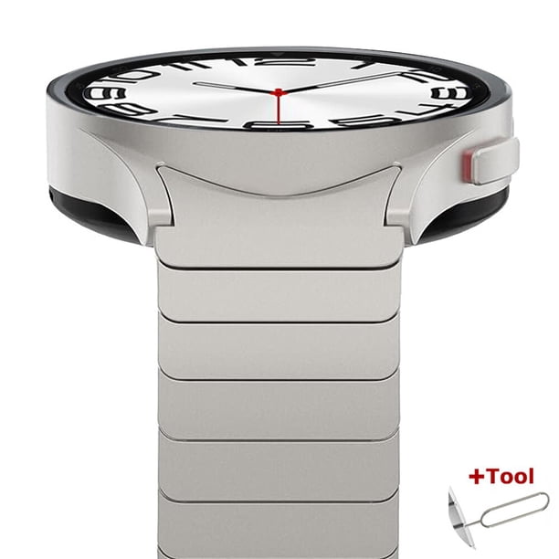 Pulsera para Samsung galaxy watch 6 classic, correa de acero inoxidable sin huecos, 47mm, 43mm, 4, 42mm, 46mm, 44mm, 40mm, 45mm