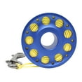 thumbnail image 4 of Aluminum Finger Spool 100ft Dive Reel w/ Spinning Holder, Navy Blue/Yellow, 4 of 4