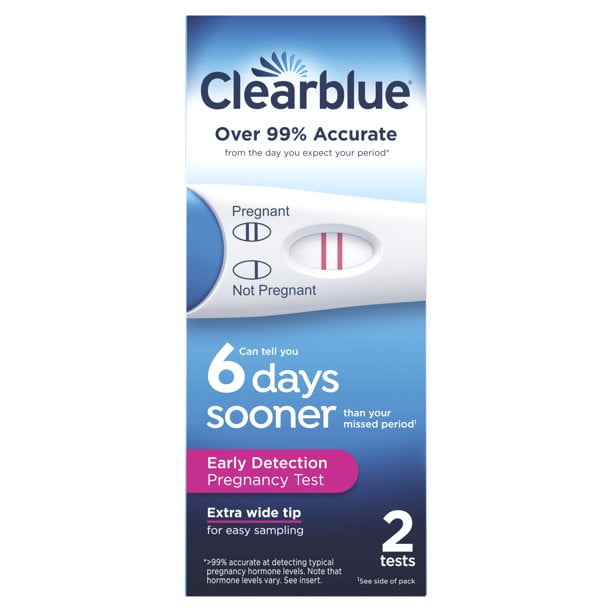Clearblue Early Detection Pregnancy Test, 2 Count (2 Pack) *EN