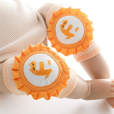 

EQWLJWE Cute Adjustable Breathable Baby Crawling Anti-Slip Knee Pads to Safety Walking for Babies Infant Toddler Boys and Girls-Unisex Elastic Mesh Children Kneepads to Protect Leg and Knees