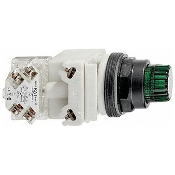 Schneider Electric IllumPushButton,FullVoltage,Green,SPDT 9001SK2L38LGGH13