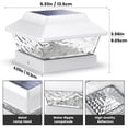 thumbnail image 4 of Luces Solares para Tapas de Poste SIEDiNLAR 4x4 de Metal 2 Modos Impermeables, 4 of 6