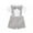 Grey, variant on Povozer Baby Boy Summer Wedding Outfit Toddler Boys Formal Outfit 2pcs Sets Short Dress Shirt Suspender Pants Bow Tie for 90,Grey
