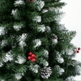 thumbnail image 5 of National Tree Company Artificial Christmas Tree, Green, Cullen Pine, Flocked, Red Berries, Pine Cones, Includes Stand, 7.5 Feet, 5 of 5