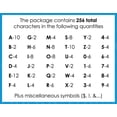 Repositionable Letters Creative Start® Self-Adhesive Repositionable Letters, Numbers and ...