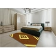 thumbnail image 5 of Ahgly Company Machine Washable Indoor Square Transitional Caramel Brown Area Rugs, 4' Square, 5 of 7