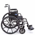 thumbnail image 3 of Invacare - Silla de ruedas Tracer SX5 TRSX58FBP / T93HAP, con brazos a la altura del escritorio y reposapiés Hemi T93HAP con presillas para el talón, asiento de 45 cm de ancho, 3 of 5