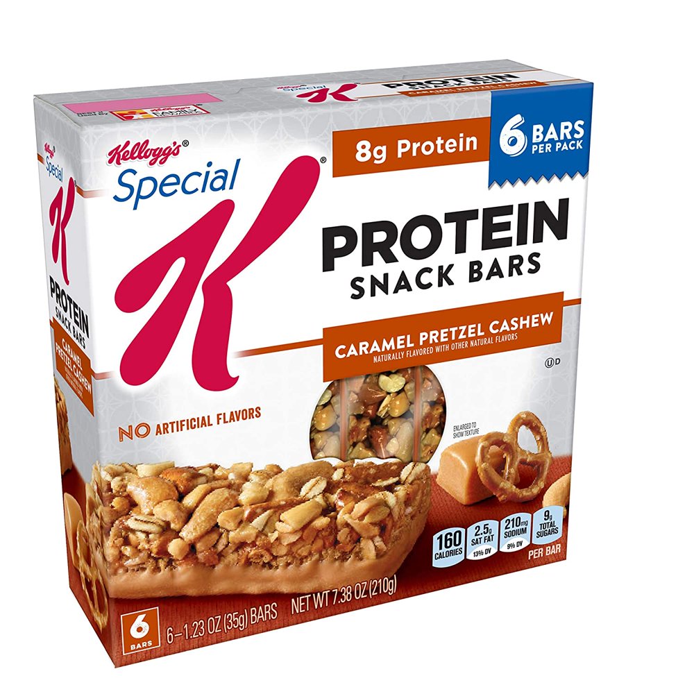 special k protein bars caramel pretzel cashew