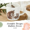 thumbnail image 2 of Royal Worcester Wrendale Design Bedtime Kisses 14 Ounce Bone China Mug - Foxes, 2 of 7