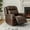 Brown, variant on CHITA Genuine Leather Power Recliner Chair with Adjustable Headrest, Brown