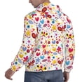 thumbnail image 6 of Wukai Cute Butterfly Flowers Print Men Hoodies Fleece Sweatshirts Long Sleeve Sweaters Pullover Fall Outfits Winter Clothes-4X-Large, 6 of 7