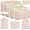 Beige, variant on Weavehouse Travel Packing Cubes 8 Pcs Set, Luggage Packing Organizers with Shoe Bag and Toiletry Bag