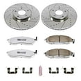 thumbnail image 3 of PowerStop Front Z26 Street Warrior Carbon-Fiber Ceramic Brake Pad and Drilled and Slotted Rotor Kit Fits: INFINITI NISSAN Select Models K112-26, 3 of 9
