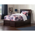 thumbnail image 4 of AFI Portland Twin Storage Platform Bed with Matching Footboard, Espresso, 4 of 6