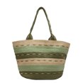 thumbnail image 2 of Bolsas de playa tejidos Bolsa de hombro de moda Bolsas de mano de color de contraste simple (Verde) Ndcxsfigh  Para Estrenar, 2 of 9