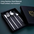 thumbnail image 4 of Flatware Set, Safe Material Dinner Forks Cutlery Set Mirror Polishing Stainless Steel Flatware Set Restaurant Eating Tableware Set For Home And Kitchen, 4 of 8