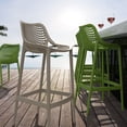 thumbnail image 6 of Luxury Commercial Living 41.25" Taupe Brown Solid Outdoor Patio Bar Stool, 6 of 8
