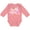 Mauve, variant on New to the Flock Cute Baby Flamingo Boys or Girls Long Sleeve Baby Bodysuit