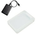 thumbnail image 1 of Boîtier de Disque Dur 3,5 Pouces Translucide Blanc Double Disque Antichoc Antistatique Boîtier de Protection de Stockage de Disque Dur Externe Non Inclus Disque Dur, 1 of 7