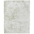 thumbnail image 3 of Rugsotic Carpets Hand Tufted Shag Polyester Eco-Friendly Area Rugs - 3'11''x5'7'', Rectangle, White, Plain Solid Design, High Pile Handmade Anti Skid Rugs for Living Room, Bed Room K00101, 3 of 5