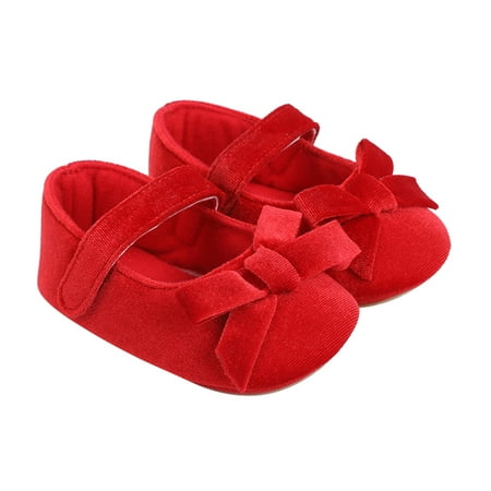 

Toddler Kids Girls Soild Colour Bowknot Princress Shoes Soft Sole The Floor Barefoot Non Slip First Walkers Prewalker Shoes Girls Shoes 8 Canvas Sneaker for Boys