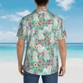 thumbnail image 7 of Maltese Dogs Rose Flower Floral Men'S 3d Print Casual Button Down Shirts, Novelty Hawaiian Short Sleeves 2xl, 7 of 7