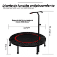 thumbnail image 2 of Trampolin Fitness Con Barra Ajustable Para Adulto Niños Negro Rojo, 2 of 5