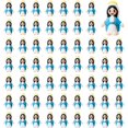 thumbnail image 1 of Figuras ARCHCRTC Pequeña Virgen María, 100 unidades, PVC, azul, 1 of 6