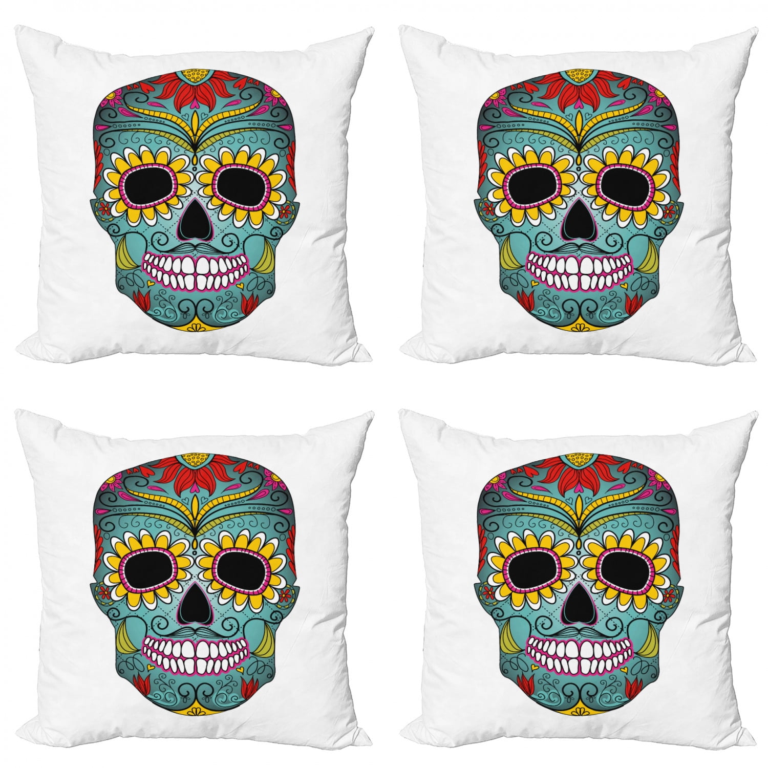sugar skull throw pillows