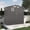 Gray - 6X4 FT - Peaked roof, variant on 5X3 FTWeatherproof Metal Outdoor Storage Shed, Compact Tool Shed for Garden and Backyard, Lockable Door for Sundries(Base not included)