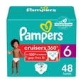 thumbnail image 1 of Pañales Pampers Cruisers 360, tamaño 6, 48 unidades, desechables para bebés, 1 of 9