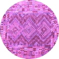 thumbnail image 1 of Ahgly Company Indoor Round Southwestern Purple Country Area Rugs, 5' Round, 1 of 4