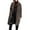 Dark Gray, variant on Kixjoy Fur Coats for Women Oversized Plush Open Front Coats Long Sleeve Plain Lapel Jacket Casual Warm Winter Outfits for Women, Light Brown S
