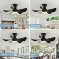 thumbnail image 6 of Ceiling Fan with Light and Remote, 30 Inch Indoor Outdoor Ceiling Fans with 5 Blades, 6-Speeds, 3 Colors for Farmhouse, Living Room, Dining Room (black color), 6 of 8
