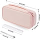 thumbnail image 3 of Pencil Case, Estuche para lápices con cierre, suministros escolares, Rosa, 3 of 4