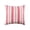 Red, variant on Savannah Stripe Gray Woven Square Accent Throw Pillow, 18" x 18"