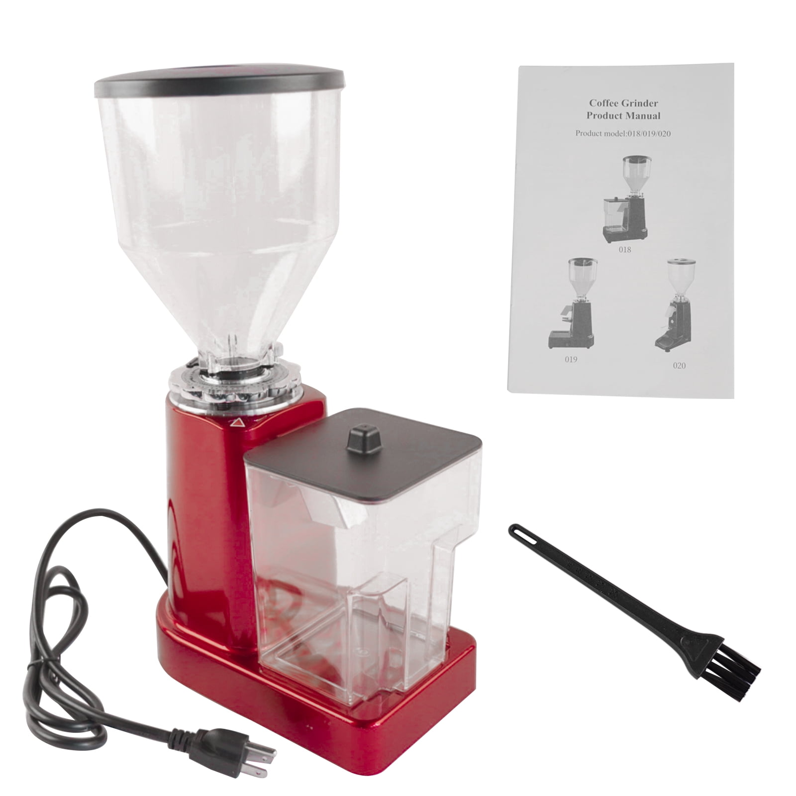 GELUOXI Electric Coffee Bean Grinder 35oz Flat Burr Coffee Grinder with 19 Grinding Settings Adjustable Bulk Coffee Grinder Large Capacity (Red/Black)