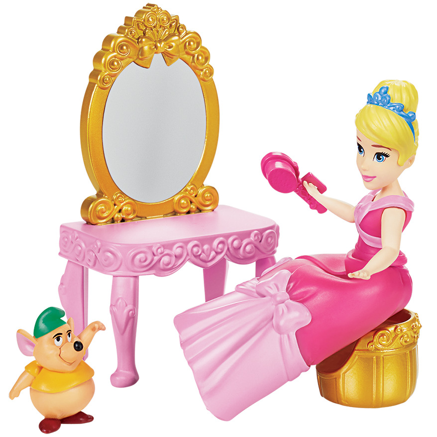 Disney Princess Secret Styles Cinderella Story Skirt, Playset with Doll, Clothes, and More, Toy for Girls 4 Years and Up