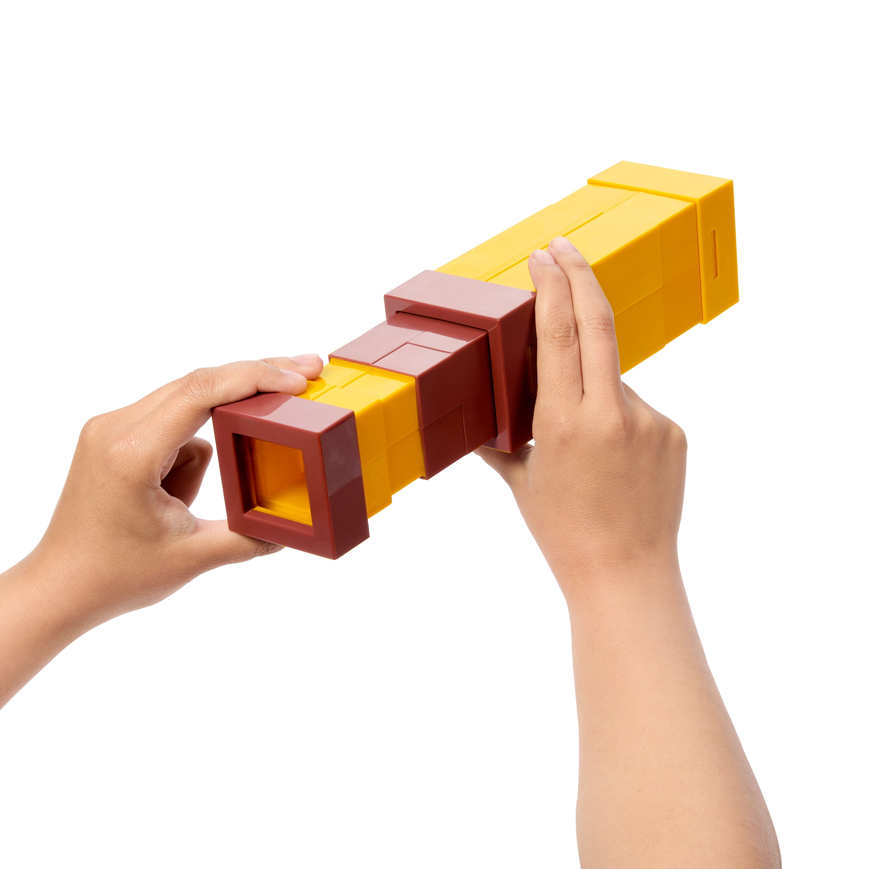 Minecraft Pixel Spyglass Toy with Pixelating View Lens, Kid-Size Accessory for Role-Play & Costumes