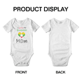 thumbnail image 3 of I Love My Burmese Mom Cute Baby Clothes For Boy Girl (White, 3-6 Months), 3 of 5