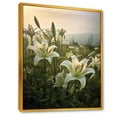 thumbnail image 2 of Designart "Lily Fields In The Garden Of White" Lilies Floater Framed Canvas Prints, 2 of 5