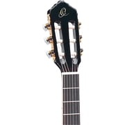 Ortega Family Series Pro RCE145BK Thinline Acoustic-Electric Nylon Guitar Gloss Black